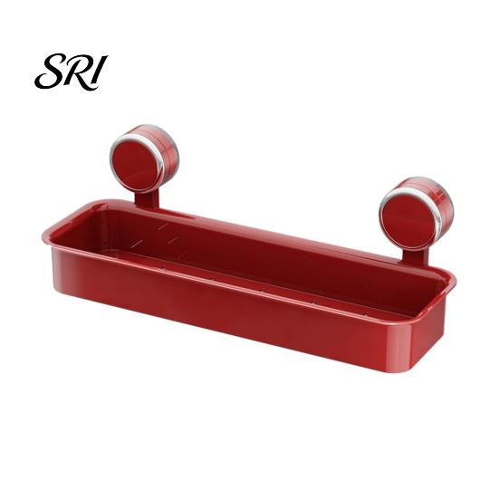 Bathroom Storage Organizer Rack with Suction Cup No-Drill Design Strong Toiletry Basket Load-Bearing Non-Slip Wall for Kitchen Damage-free