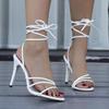 New fashion sandals women's large size stiletto high heel strap catwalk style summer women's sandals