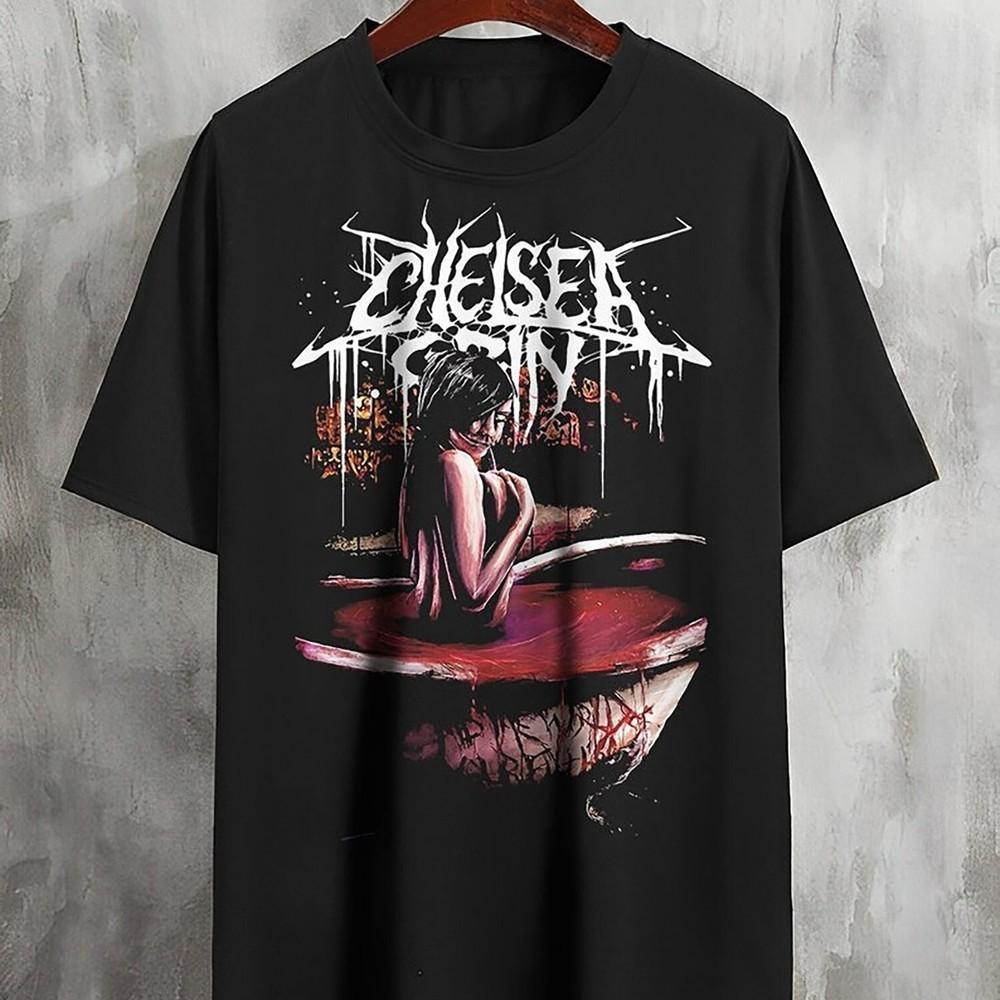 Vtg Chelsea Band Grin Deathcore Black All Size T Shirt For Men KN153 Unisex T-Shirt S