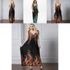 Elegant Women Dress Sleeveless V Neck Evening Party Gown Maxi Long Dress