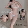 Erotic Underwear, Sexy Three-point Pajamas, Women's Hot Lace Seductive Set, Large Size Uniform Set 8601