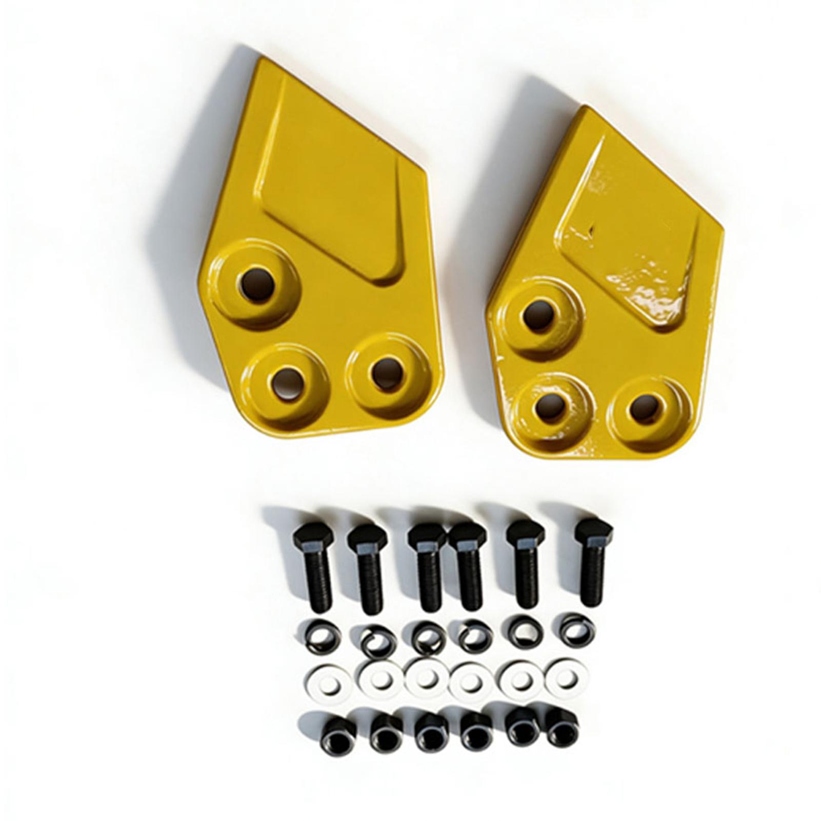 Reemplazo de Dientes de Cuchara para Mini Excavadora Case Dientes de Cuchara para Excavadora de Carga Compacta Retroexcavadora Amarillo