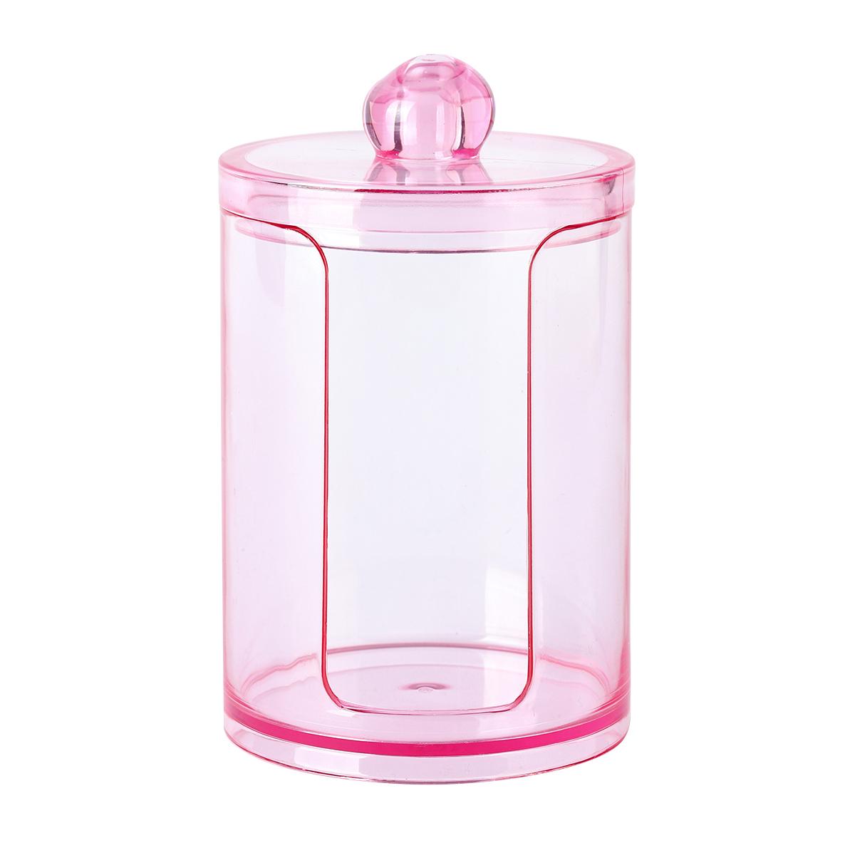 

Держатель для ватных палочек с крышкой - 10-унциевый контейнер для хранения в ванной комнате для ватных шариков, ватных палочек, солей для ванн, туалетных принадлежностей