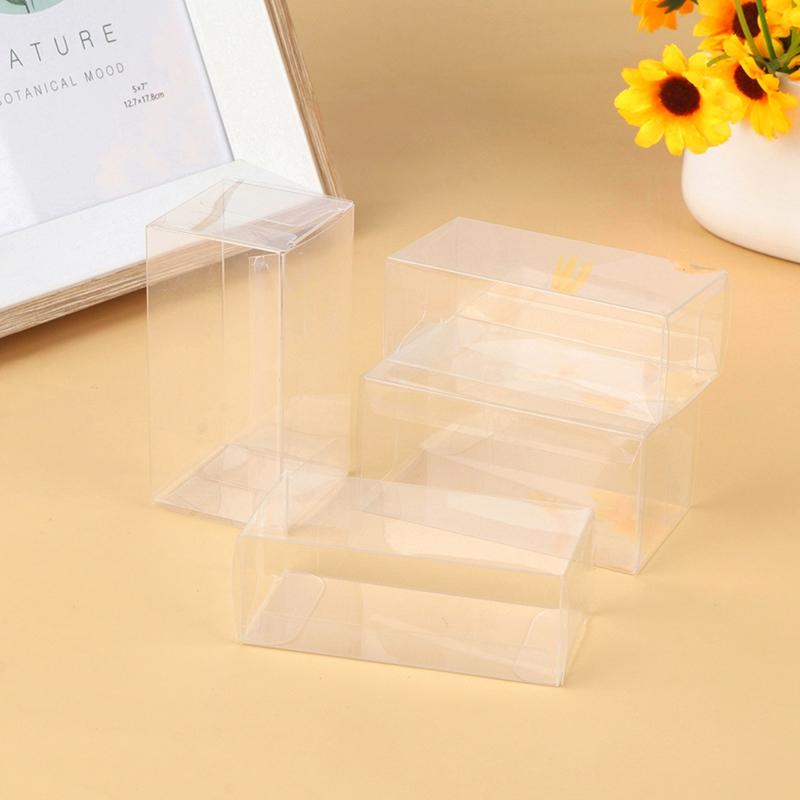 2/5Pcs 1:64 Car Model Display Box Transparent Protective Case Pvc Dust Cover Storage Holder