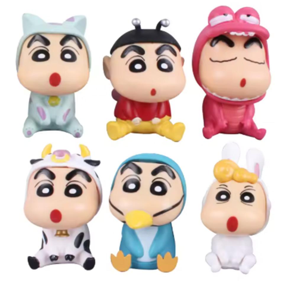 

1 Набор Фигурка Шин Чан Карандаш Мультяшный Японский Кавайи Фигурки Коллекционные Кино-Периферия Игрушка Подарки Для Детей