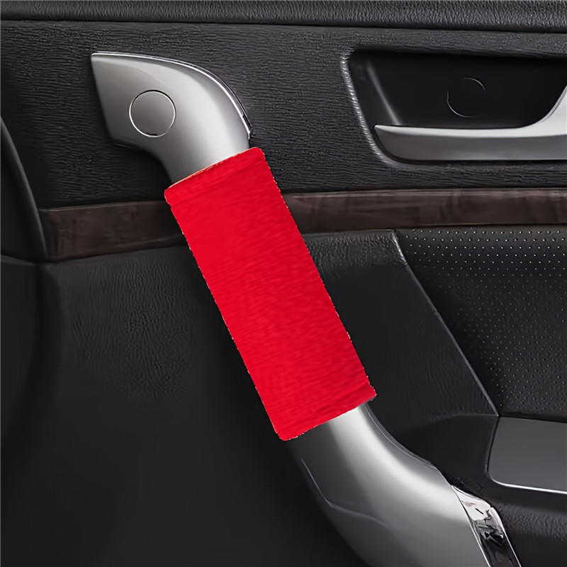 Car Roof Armrest Pull Cover Anti Wear Handbrake Non-slip Covers Automobile Safety Belt Shoulder Protector Car Door Inner Handle Protective Cover