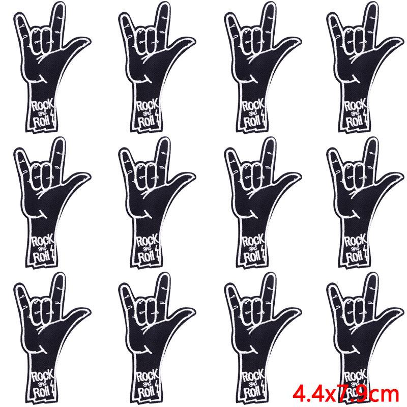 

10 шт./лот панк череп вышитые нашивки на одежду Иисус Запад ковбой нашивки на одежду нашивки с перекрёстком для одежды