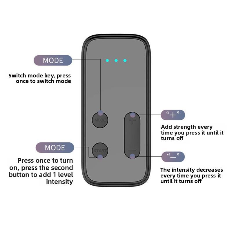 Ferngesteuertes Halswirbelsäulenmassagegerät, intelligenter Mini-Massageaufkleber für den Schulterpuls, dann tragen Sie das Schulter-Nacken- und Rückenmassagegerät