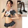 Sexy Lingerie Three-point Pajamas Uniform Suit Seduction Flirting Bed Passion Student Outfit Small Boobs Show Big