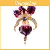 Elegant Iris Flower Brooch Pin With Alloy Finish For Women And Men