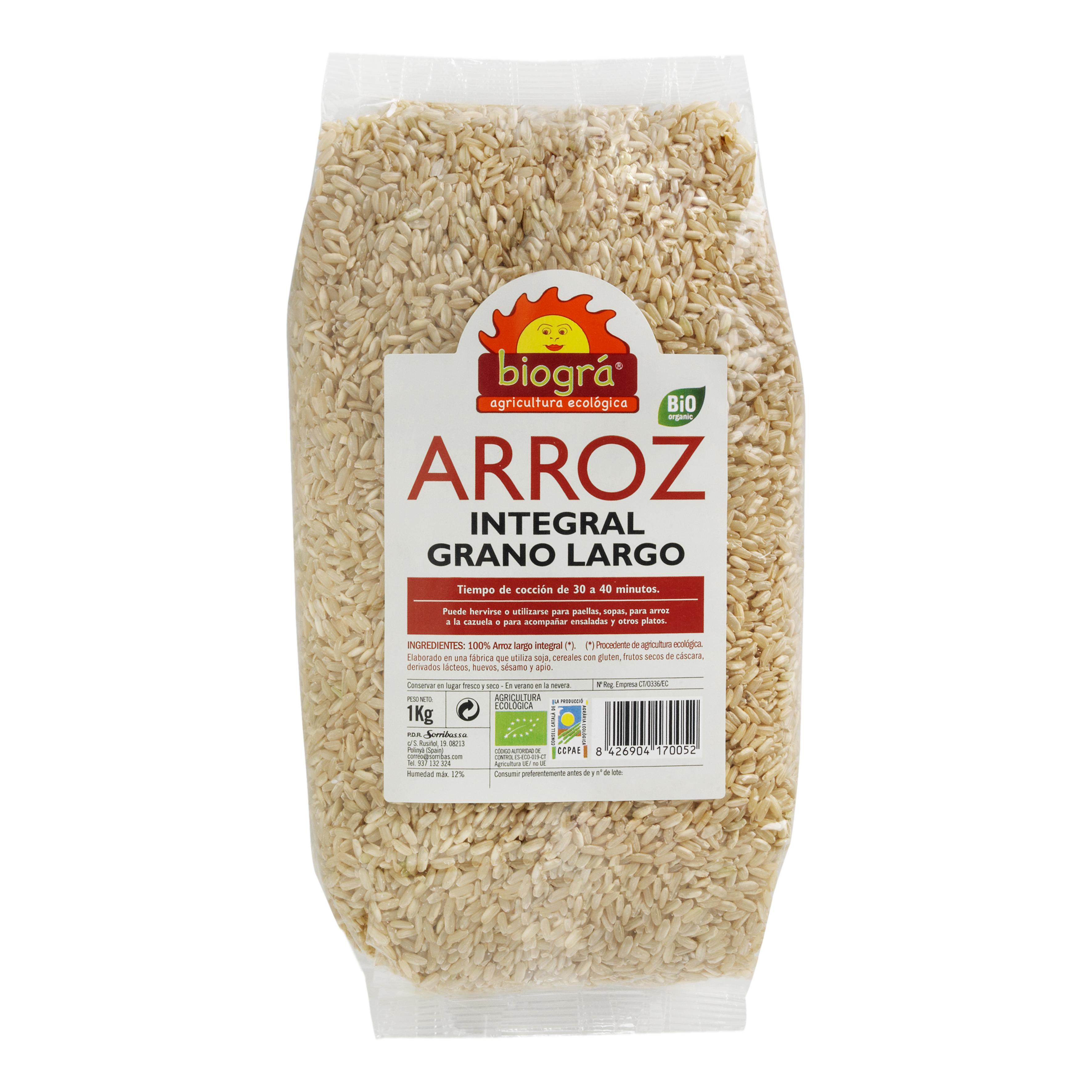 

Biogra Arroz Integral Largo 1kg Biogra Bio