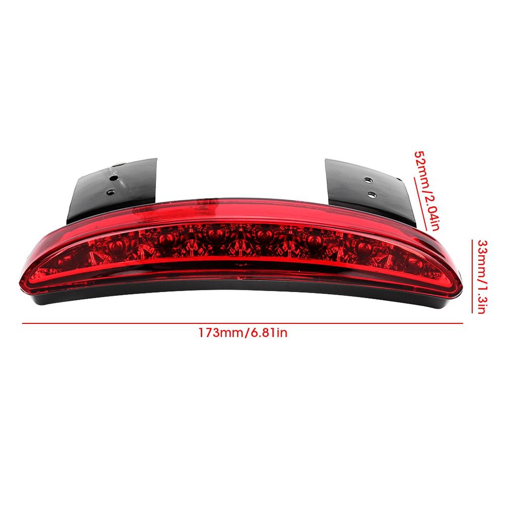 Motorcycle Tail Light Lamp Rear Edge Brake Mudguard Taillight Fit for XL883N 2007 2013Red