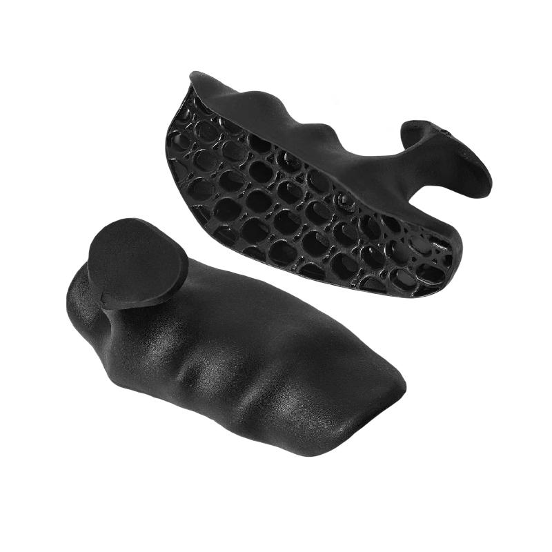 Anti Slip Exercise Grip Strengthener Ergonomic Rubber Hand Gloves For Gym Training 1pair чёрный
