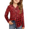 Girls' Button-Down Shirt - Long Sleeve Dress Blouse