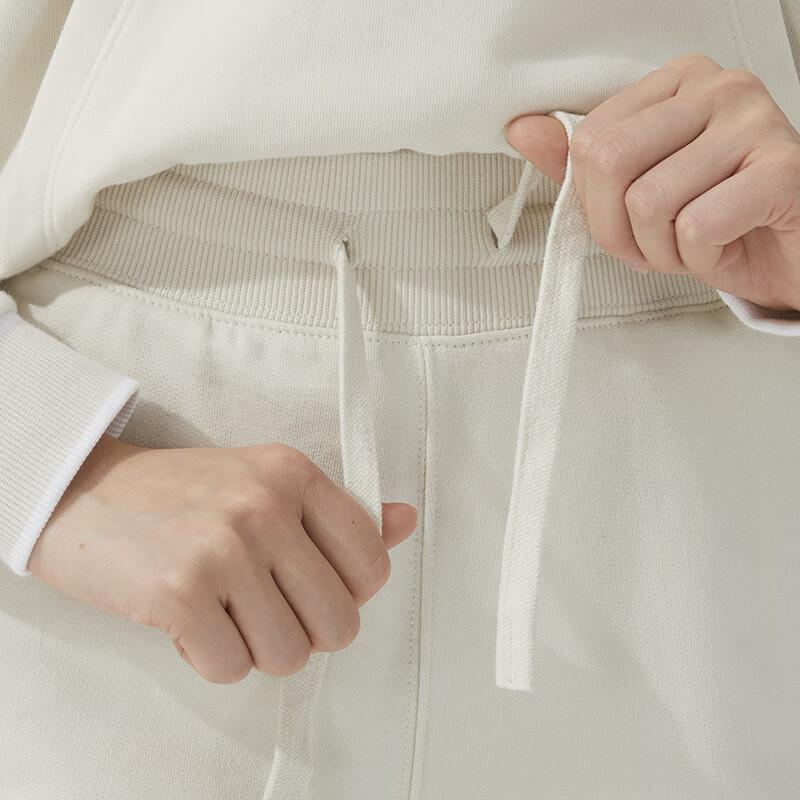 Puma Solid Color High Waist Knitted Sports Pants Women Bottoms White 682160-87