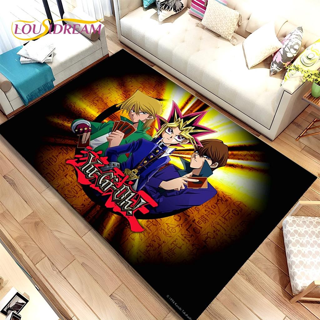 Yu-Gi-Oh MONSTER CARD Anime-Teppich, groß, Teppich für Wohnzimmer, Schlafzimmer, Sofa, Fußmatte, Dekoration, rutschfeste Bodenmatte für Kinder, 3D