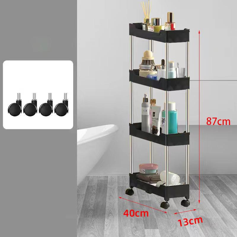 Kitchen Organizers And Storage Rack Household Cart With Wheels Multifunctional Home Accessories Mobile Rack Trolley Bookshelf