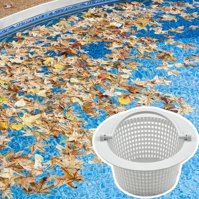 Pool Skimmer Basket Straining Basket Replacement With Handle Cleaning Skimmers For Removing Leaves Debris Hair Scum Grass