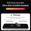 Nowe bezprzewodowe słuchawki X55 Invisible Sleep True Mini Bluetooth 5.3 Ukryte słuchawki Słuchawki douszne z mikrofonem Redukcja szumów basowych Zestawy słuchawkowe stereo HiFi