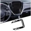 Glossy Piano Black Center Navigation Trim Sticker For Subaru Crosstrek 2024+