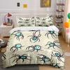Spider Web Halloween Decor Set Bedding Set with 1 Duvet Cover 2 Pillowcases Single Double King Queen Gift