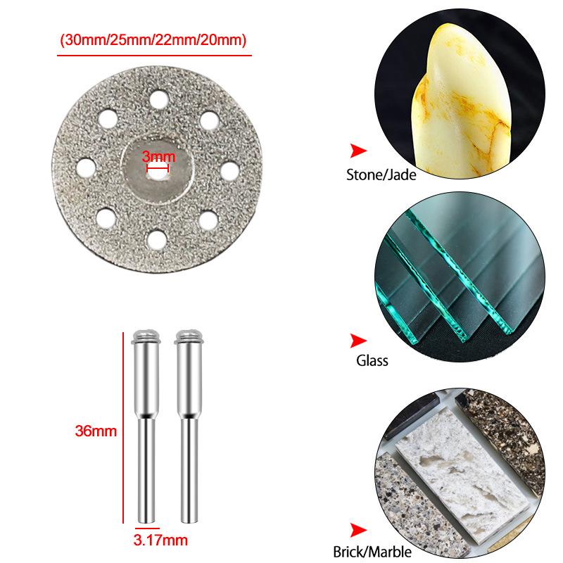 Diamond Saw Blade Abrasive Cutting Disc Sets Mandrels Grinding Wheels Metal Cutting Rotary Tool Electric Grinding Accessories