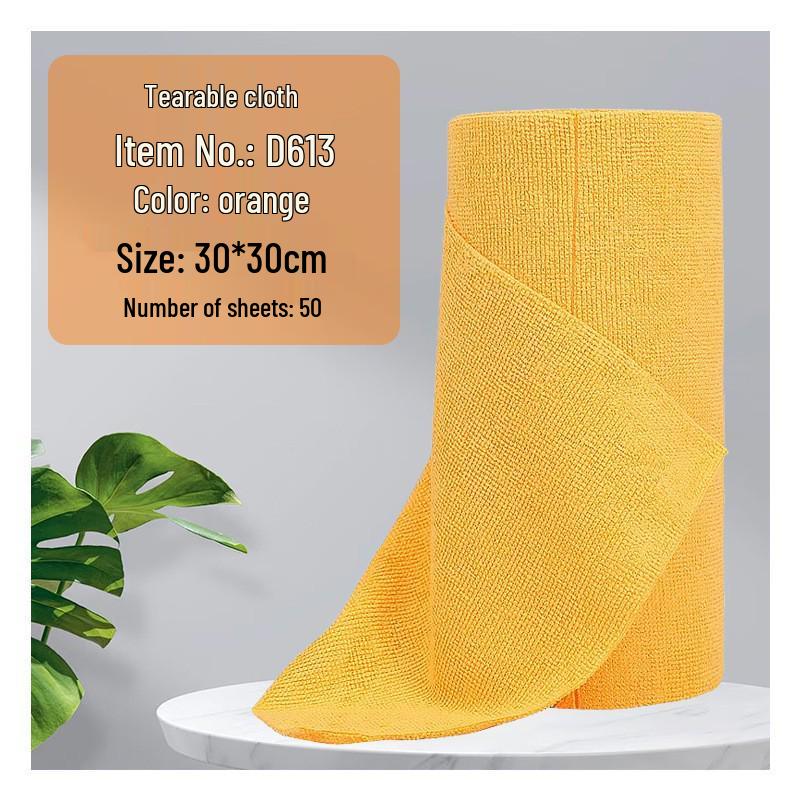 Hand-Tearable Microfiber Kitchen Towels: Absorbent, Disposable, Multifunctional Cleaning Rags