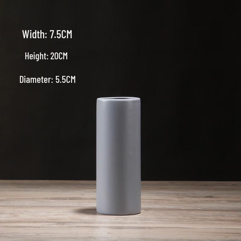 

Frosted Glass Cylinder Vase