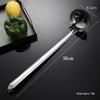 Stainless Steel Ladle with Hook - Thick Long Handle for Stirring and Hanging