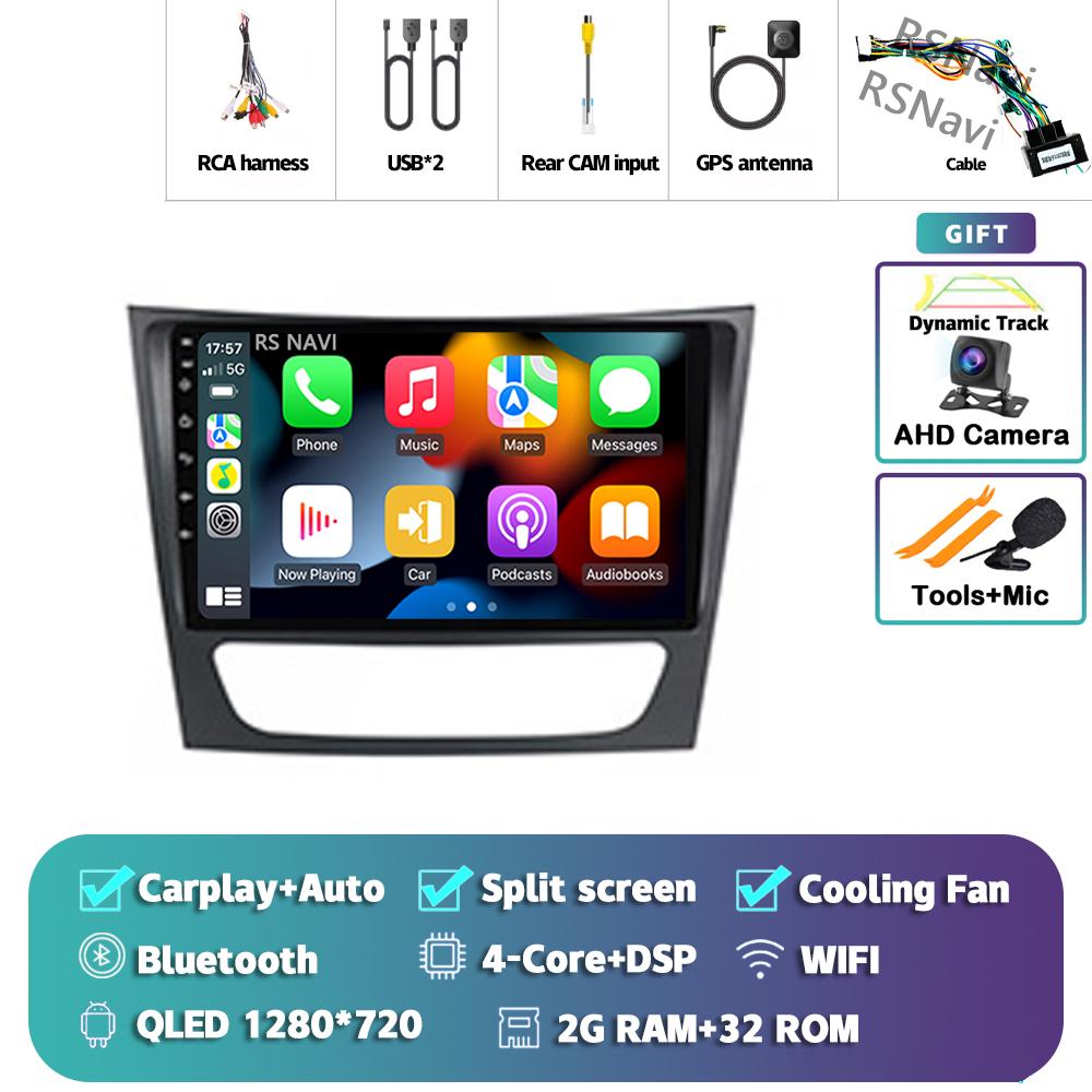 

Android 14 Carplay Auto для benc E Class CLS Class 2002 - 2010 w211 Автомобильный радиоприемник DVD-плеер Мультимедиа стерео Навигация Видео