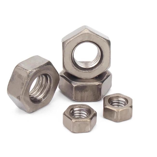 Шестигранная гайка из чистого титана TA2 - Колпачковая гайка DIN934, Размеры M3-M20 M6