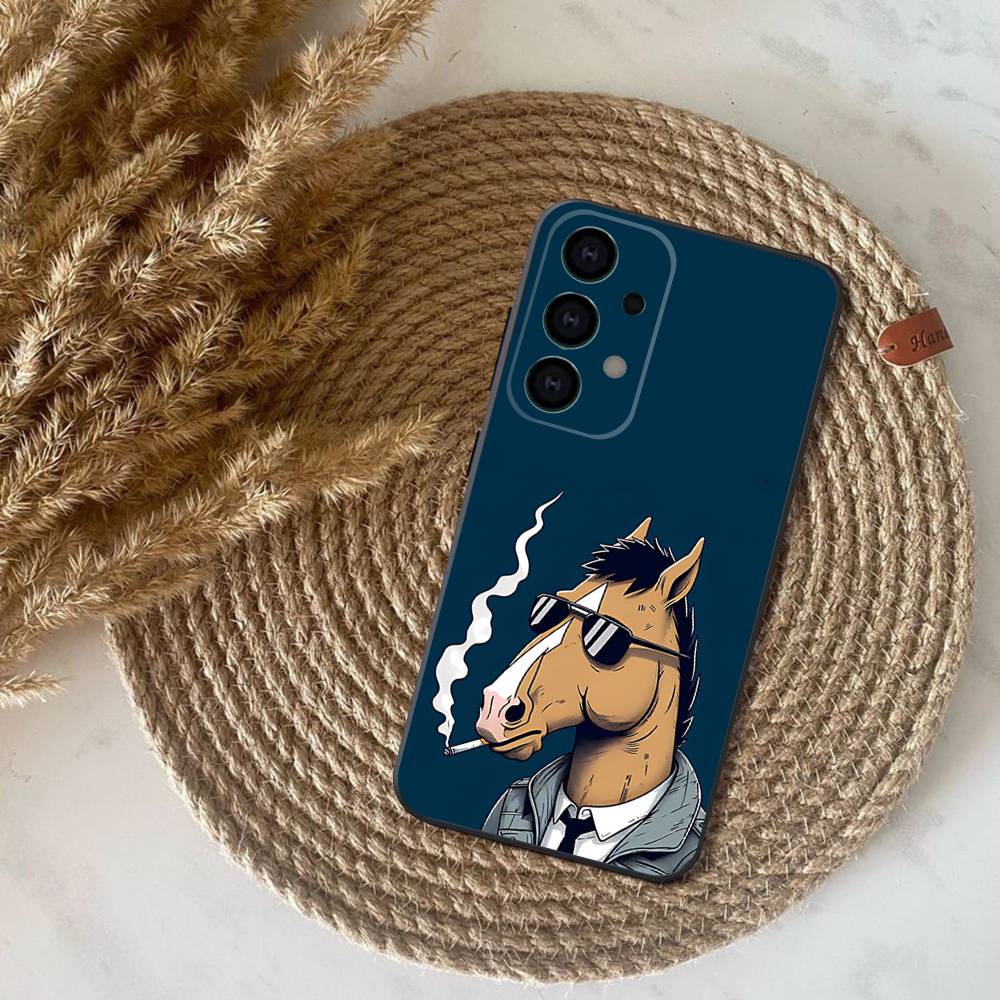 

Cool B-BoJack Horseman Phone Case For Samsung S25,S24,S21,S22,S23,S30,Ultra,S20,Plus,Fe,Lite,5G Black Cover Samsung S24fe