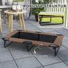 Portable Elevated Dog Bed, Elevated Pet Bed with Breathable Mesh, for Large Dogs, Coffee