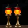 Buddhist Supplies, LED Crystal Lotus Lamp, Buddha Offering Lamp, Household Prayer Lamp, Three Gradient Colors, Plug, 1pcs 110v