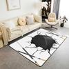 Erosebridal Baseball Area Rug 3x5, Ball Sports Rectangular Carpet for Living Room Bedroom, Vintage Laces Games Printed Kids Girls Washable I