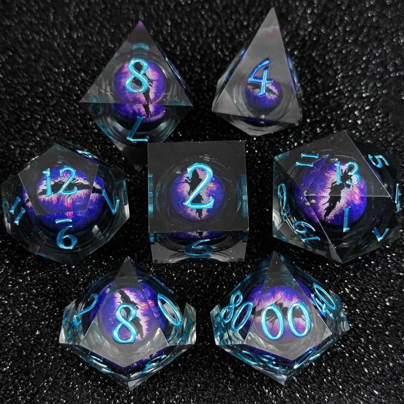 Two-Color Polyhedral Dice Set COC DND Tabletop Games
