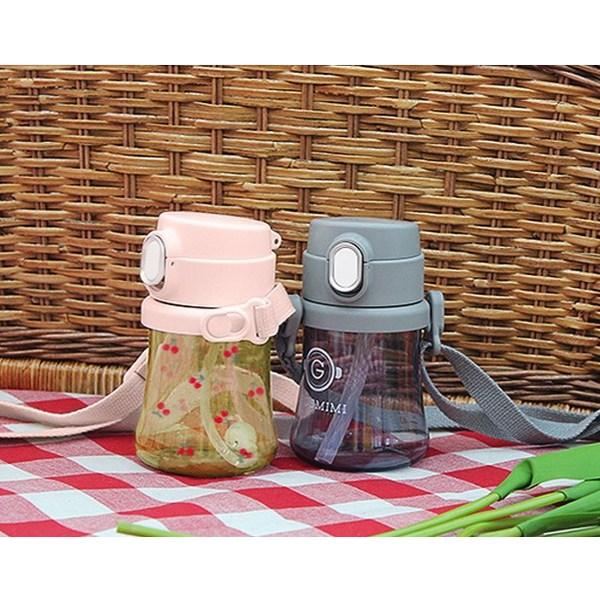 Gromimi straw cup shoulder strap rose gold, 1 piece, ring + string