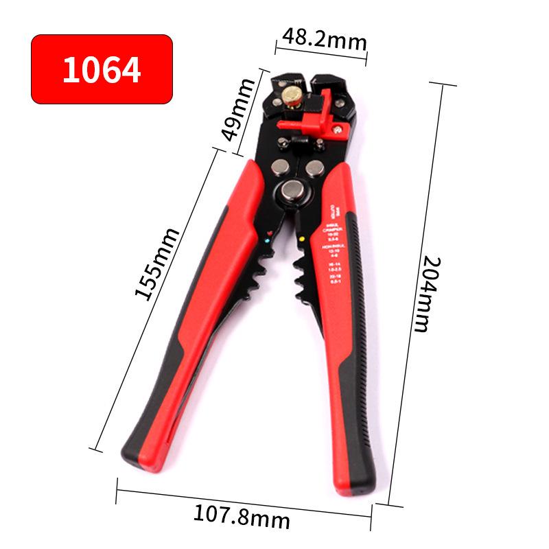8" 5-in-1 Multifunctional Manual Wire Stripper, Cutter, Crimper, and Skinning Pliers.