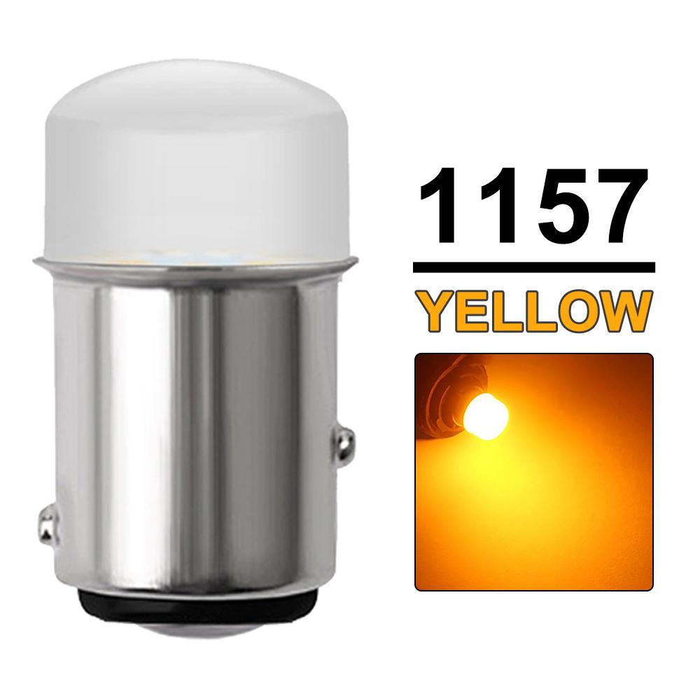 2-20 PCS P21W 1156 BA15S 1157 BAY15D LED Bulbs For Turn Signal Parking Backup Lights 800LM 12V 3014-9SMD 6500K White Red Yellow