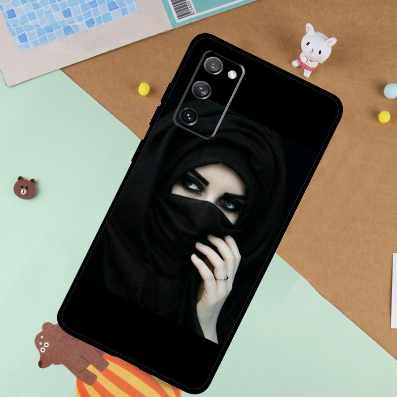 Muslim Islamic Arabic Hijab Girl Soft Case For Samsung Galaxy S25 Ultra S9 S10 S20 S21 S22 S23 S24 Plus S24 FE Funda Cover