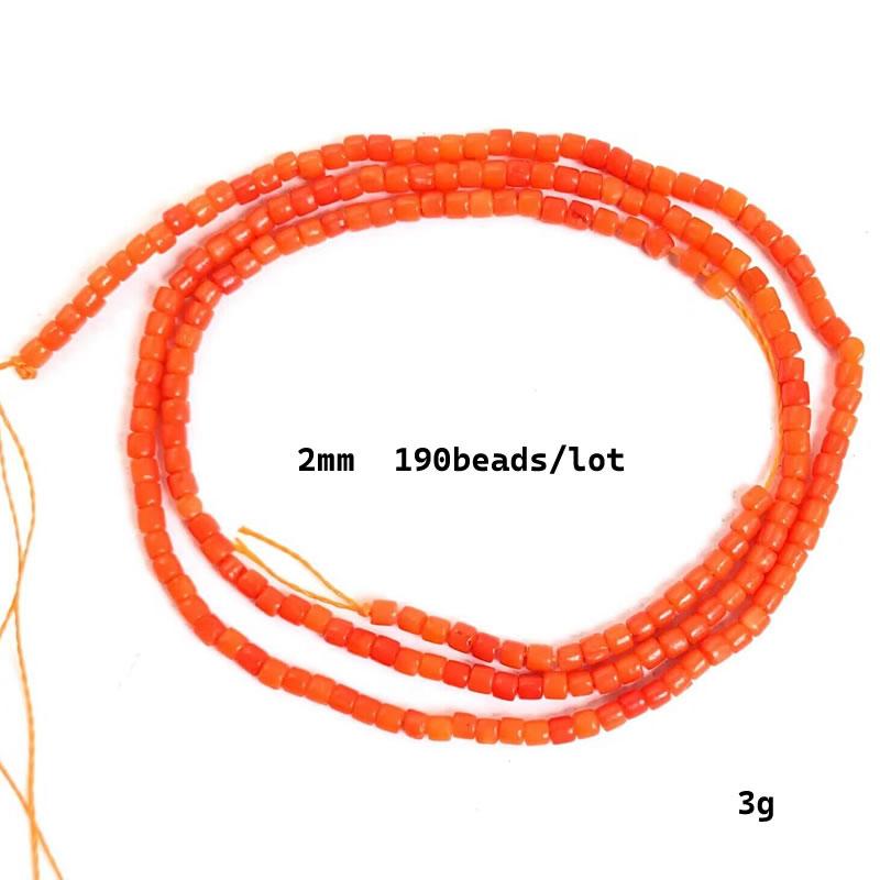 Natural Cylindrical Coral Bead Irregular Isolation Loose Beads for Jewelry Making DIY for Charms Bracelet Necklace Accessories