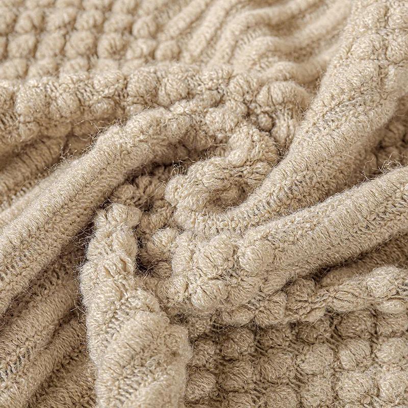 Oversized Gift Throw Knit Blankets with Tassels Textured Boho Summer Cozy Farmhouse Sofa Khaki Throw Blankets Manta Para Sofá