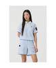 Goldeunbeeo (Women) Seersucker Short-Sleeve T-Shirt_G5Tam25311Bux
