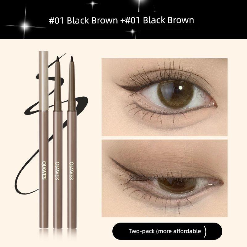 Extremely Fine Eyeliner Glue Pen Not Smudge Waterproof Sweat-Proof Long-Lasting Eyelid down to Crouching Silkworm Newbie Beginner Makeup Artist