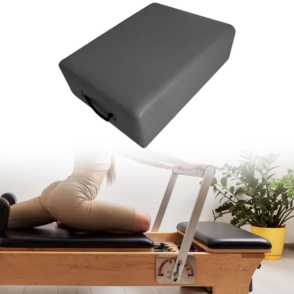 Pilates Reformer Sitzbox Yoga Betten Zubehör für Balanceübung Fitness Grau