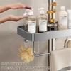 Good-Aluminum Shower Shelf With Towel Rack, No-Drill Bathroom Organizer, Shampoo And Shower Gel Storage Rack