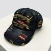 Baseball Letteringing Alphabet Stitched Flag American Women  Men Her Him For Fresh Caps Peaked Hats Sunshade Personal Versatile Broken Distress