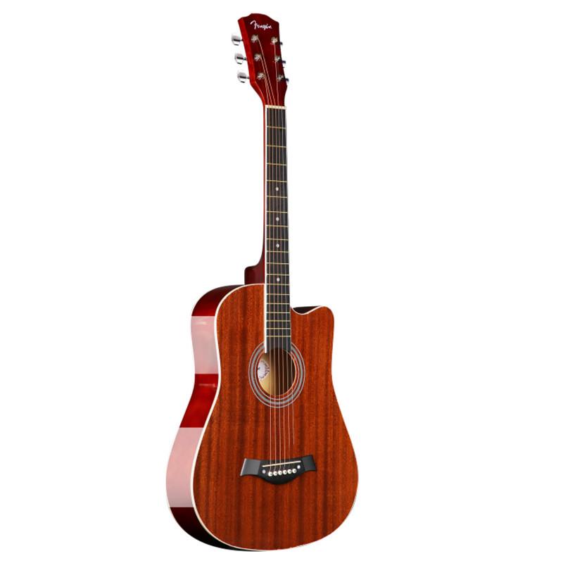 38-Inch Gradient Basswood Folk Guitar - Beginner Practice Instrument