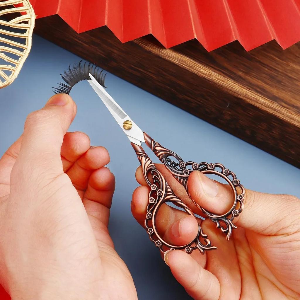 Vintage Style Stainless Steel Sewing Scissors Small Embroidery Scissors Precision Fabric and Wire Cutters for Craft Making PH352