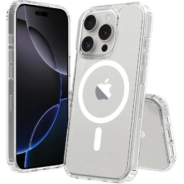 Transparent Magnetic Case For iPhone 17 16 Pro Max 15 14 Plus Wireless Charge Cover 13 12 Mini 17 Air Magsafe Protection Case